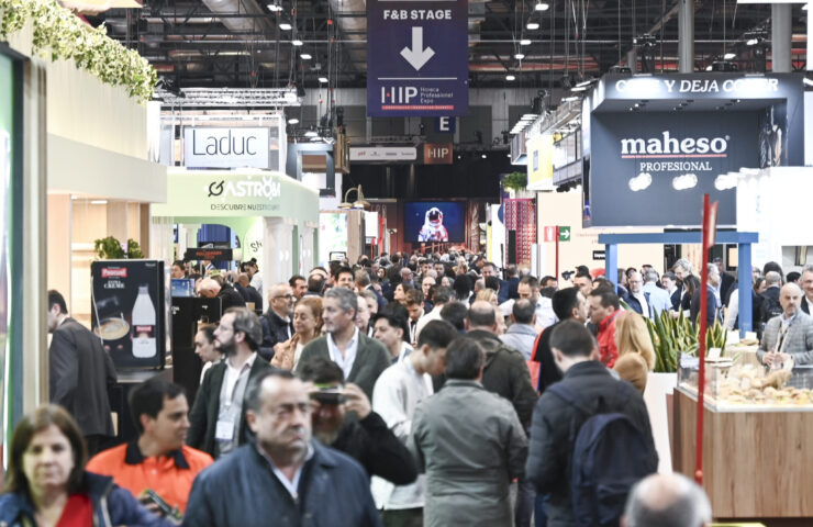 Vista general de HIP en Madrid con expositores en IFEMA