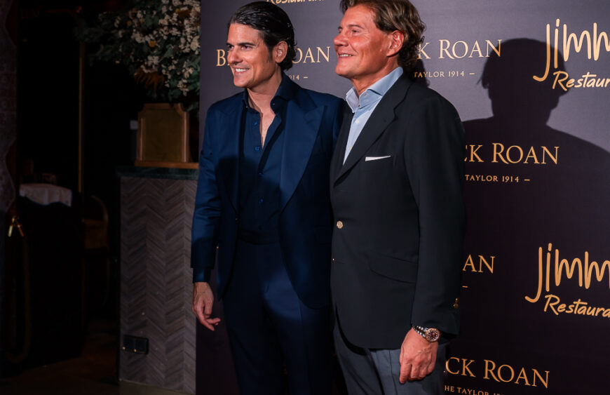 Tito Pajares durante la gala del primer aniversario de Black Roan celebrada en Madrid.
